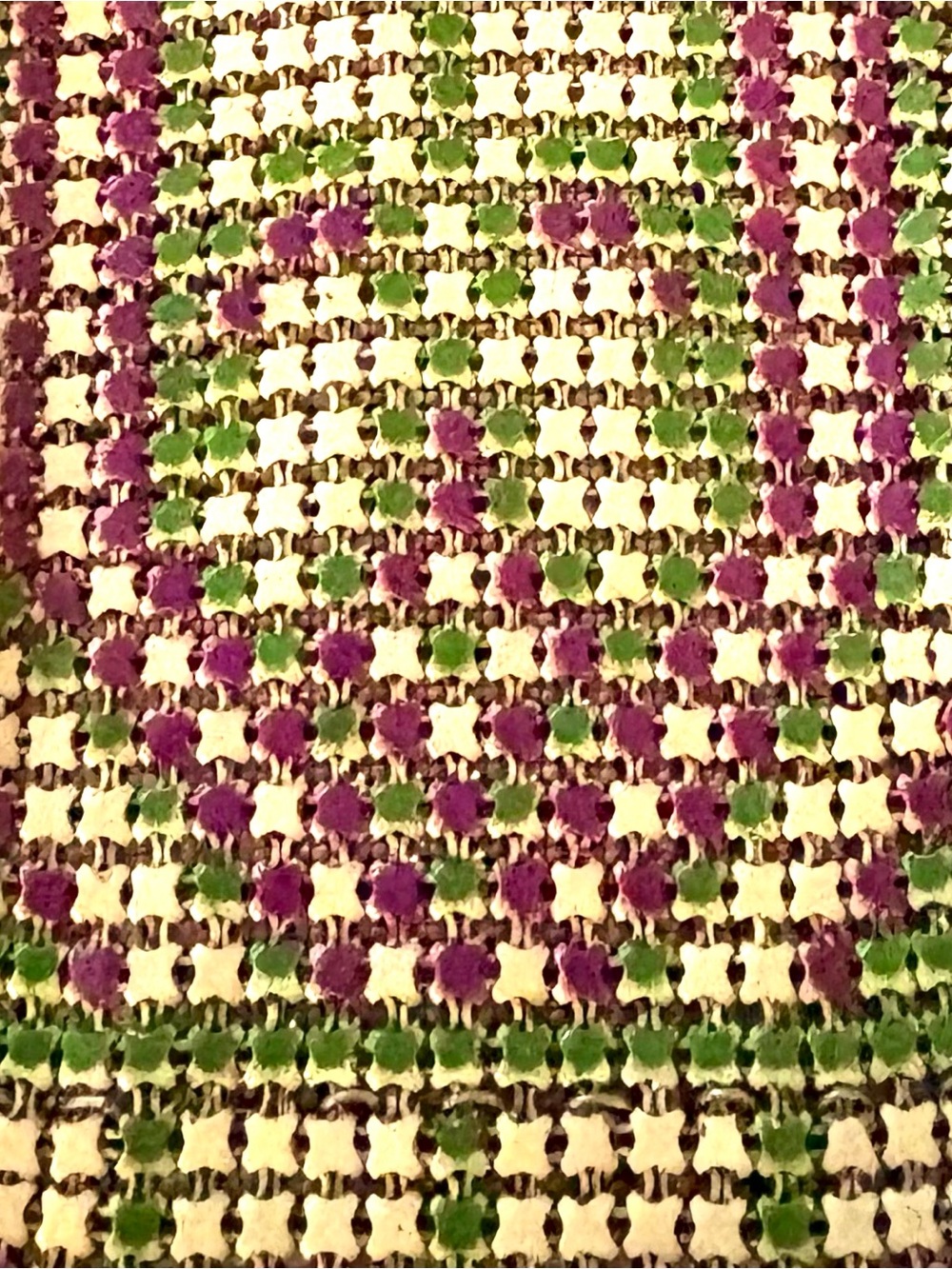Whiting & Davis Childs Doll Mesh Pink and Green Vintage Purse RARE! Mint Cond - Picture 2 of 6